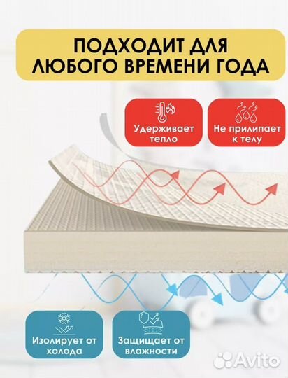 Складной детский коврик 180 200