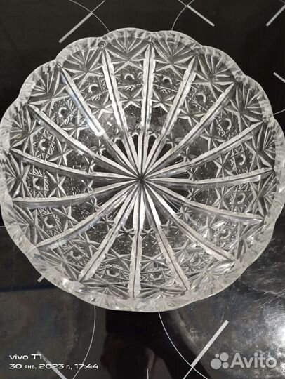 Салатник хрустальный большой