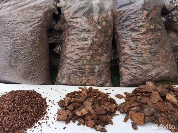 Мульча сосновая кора/декор/чернозем в мешках