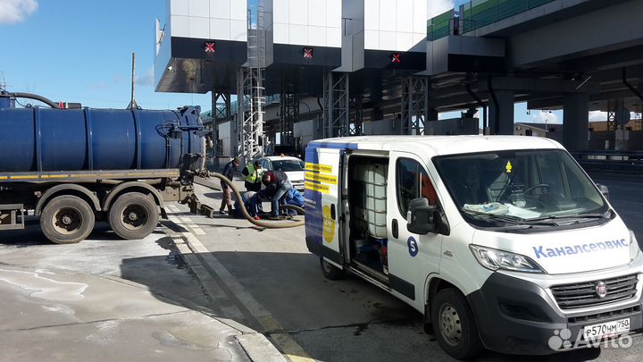 Устранение засоров, прочистка канализации 24/7