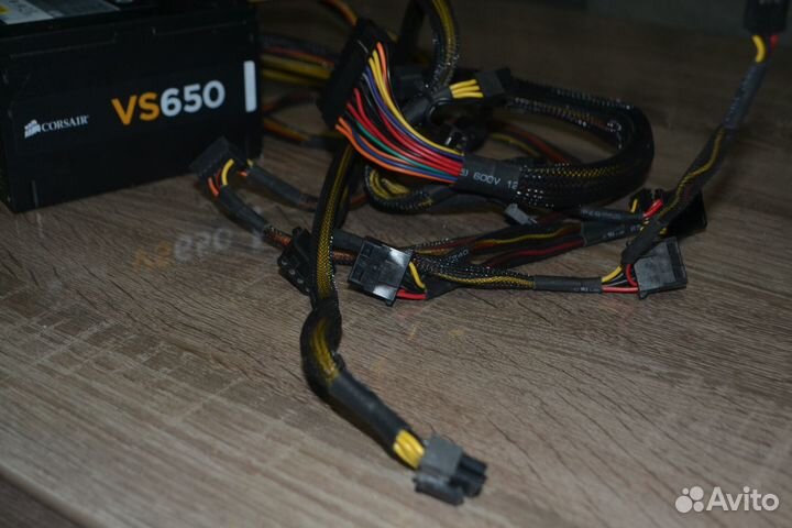 Блок питания corsair VS650 на пломбе