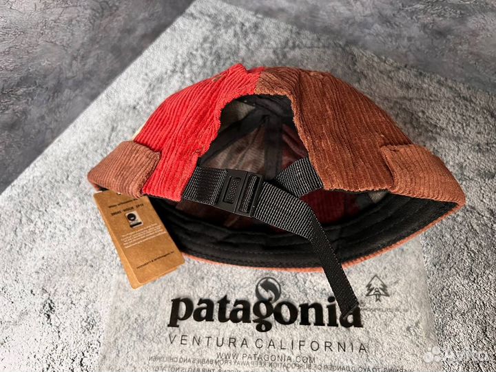 Кепка докер Patagonia вельвет бордо без козырька