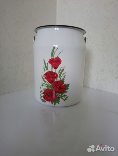 Бидон эмалированный новый