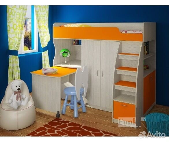 Детская кровать-чердак фк 18