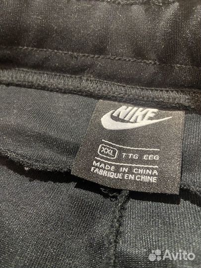 Штаны nike tech fleece черные