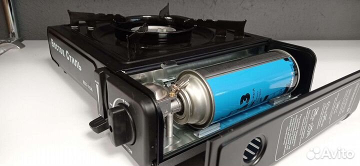 Плитка газовая туристическая в кейсе универсальная