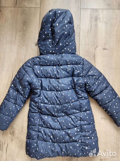 Пуховик зимний mango для девочки 128