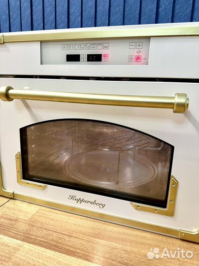 Встраиваемая свч печь Kuppersberg,беж/бронз