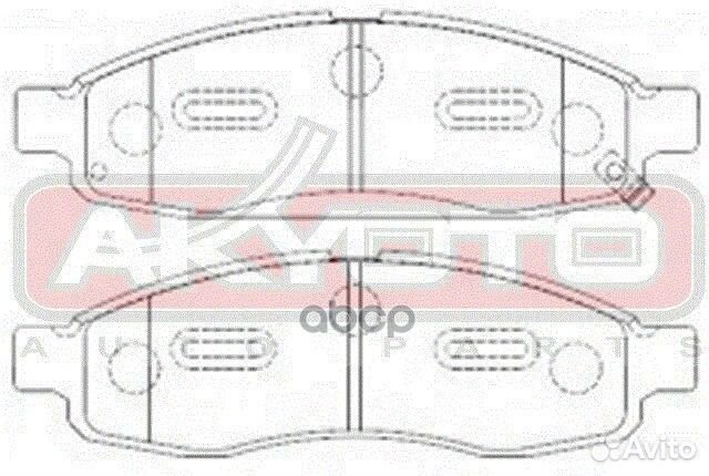 Колодки тормозные дисковые передние AKD-ZC60 AK