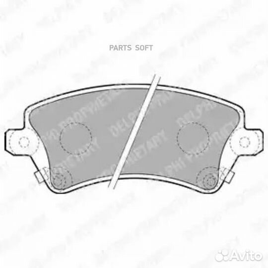 Delphi LP1737 Колодки торм.пер