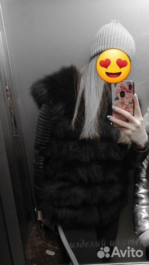 Меховой жилет xs+сапоги 37р-р