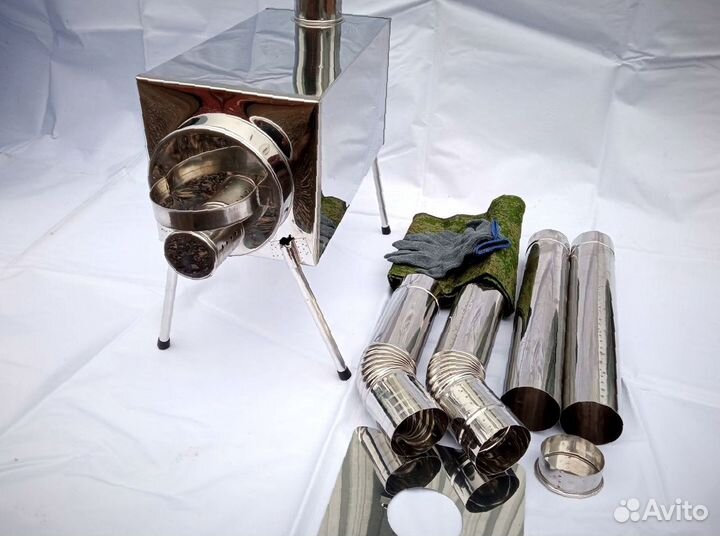 Печь для отопления палатки Пошехонка Средняя арт-9