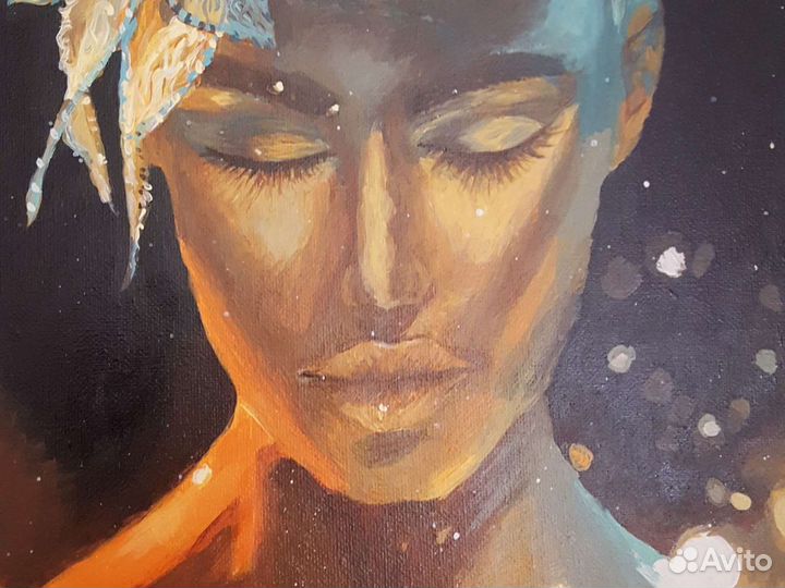 Картина акрилом на холсте