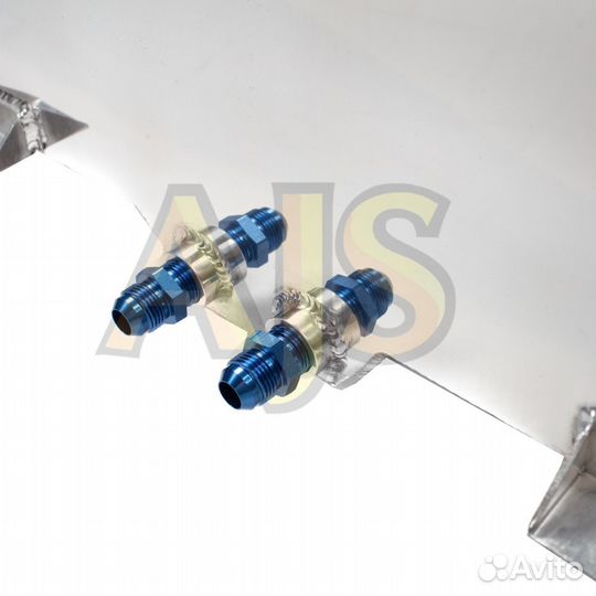 Бак топливный алюмин 40л с крышкой, датчик топлива