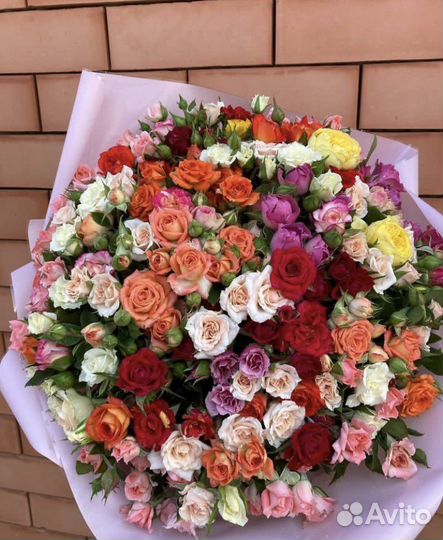 Букеты из спрей розы