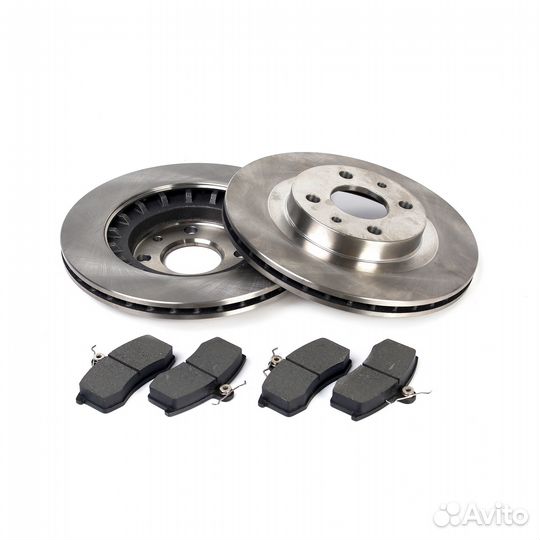 Тормозные диски ваз R14 с колодками Hofer