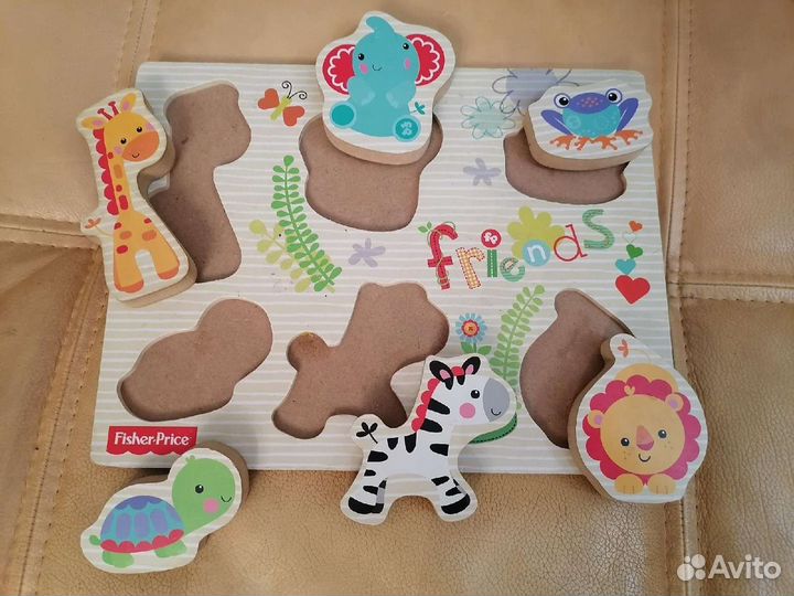 Деревянные паззлы для детей