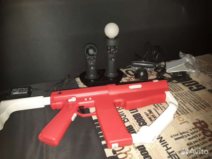 PlayStation move sharp shooter + аксессуары PSmove