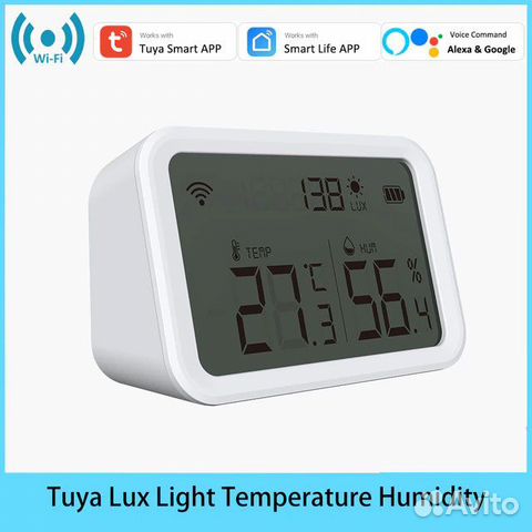 Умный датчик температуры влажности света Wi-Fi