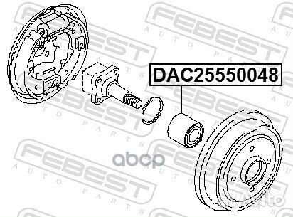 Подшипник ступицы задней Nissan Almera 11