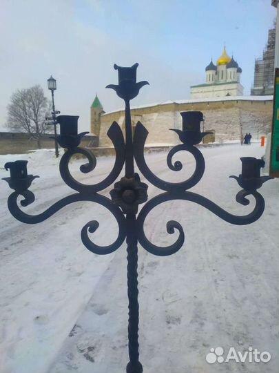 Кованный подсвечник авторский
