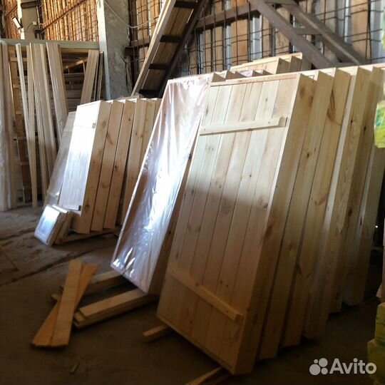 Двери для бани на клиньях, липа, 700*1500*90 мм