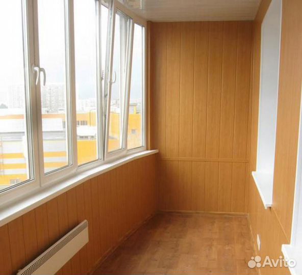 Балкон под ключ дерево