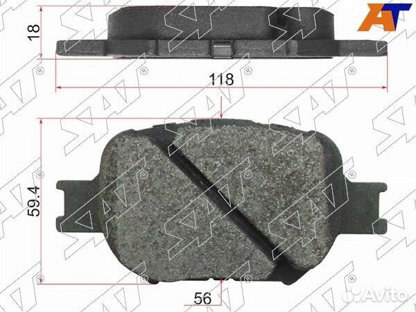 Колодки тормозные Передние toyota mark X