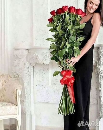 Высокие розы Букеты с доставкой