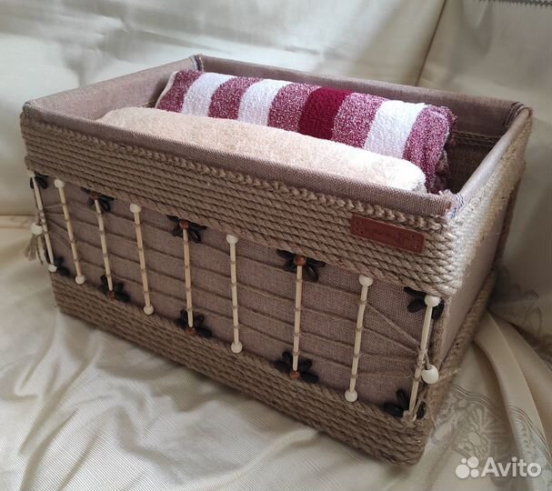 Интерьерные изделия из джута