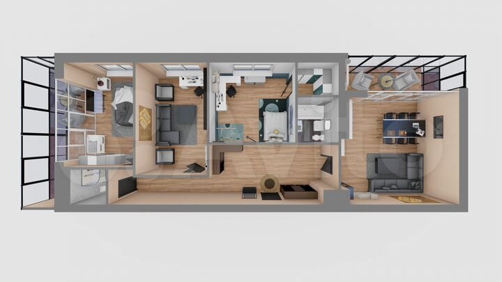 4-к. квартира, 124,7 м², 8/8 эт.