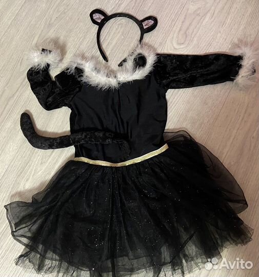 Костюм платье кошечки для девочки 98/104