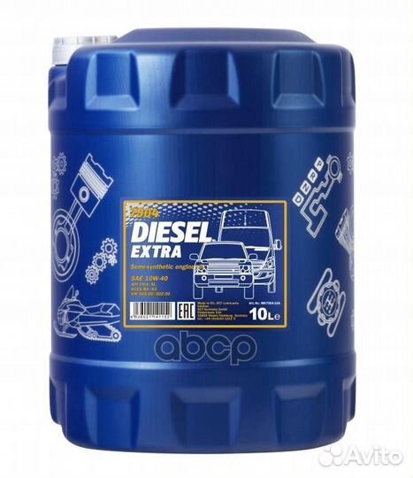 Масло моторное diesel extra 10w40 10l mannol