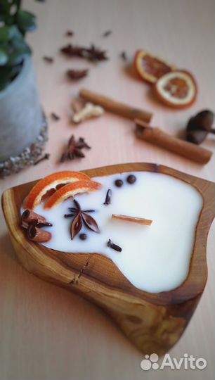 Ароматные свечи на бетоне ручной работы