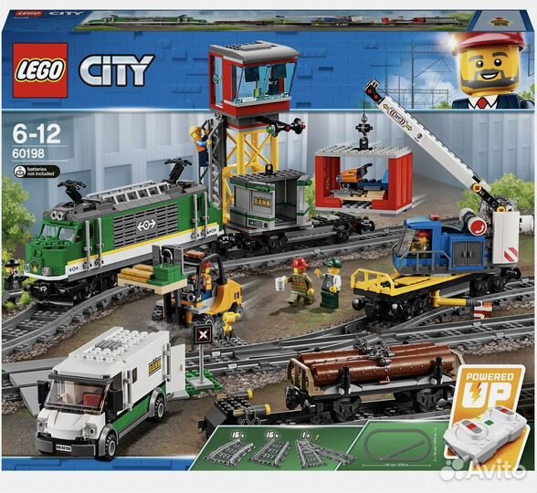 Конструктор lego City Trains Товарный поезд 60198