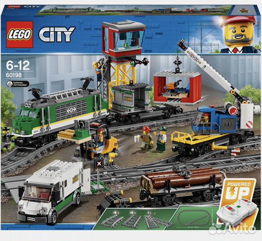 Конструктор lego City Trains Товарный поезд 60198