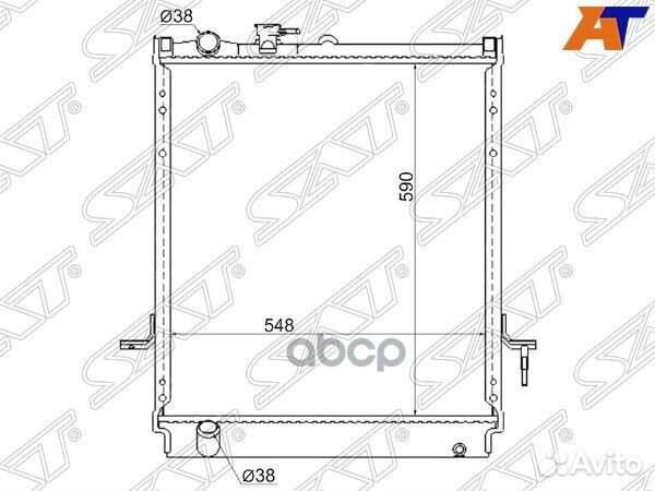 Радиатор Isuzu ELF NPR 93-06 / Nissan Atlas F 9