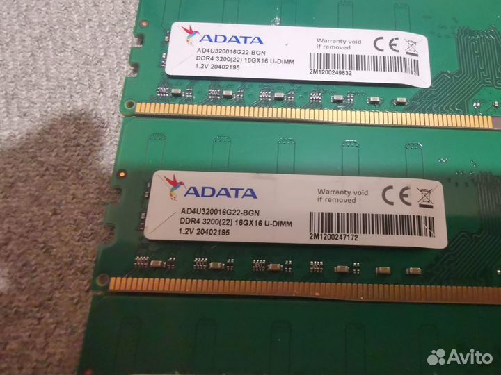 Оперативная память DDR4 16гб 3200 Mghz