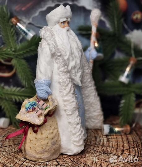 Дед мороз ватный под ёлку