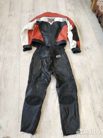 Мотокомбинезон раздельный кожаный
