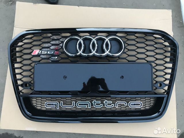 Audi a6 c7 решетка радиатора стиль RS6 Black Line