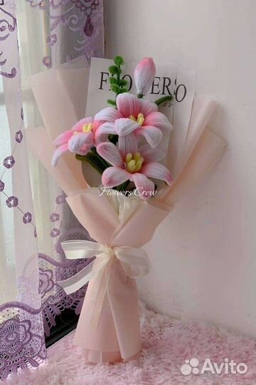 Букет из пушистой проволоки