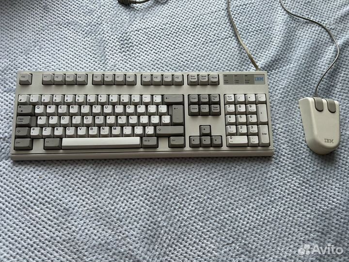 Клавиатура ibm model m2 + мышь ibm