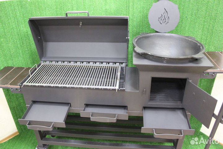 Мангал гриль печь под казан 5 мм