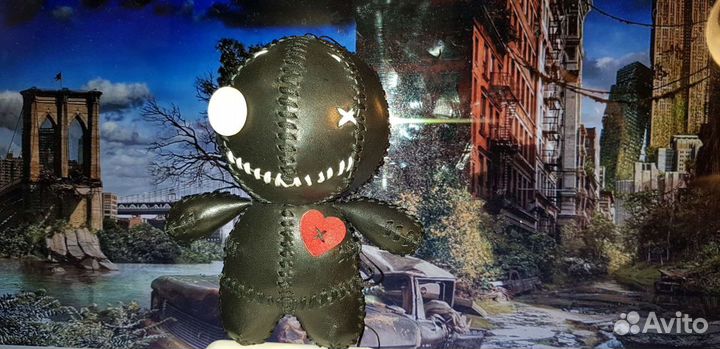 Кукла ручная работа кожа