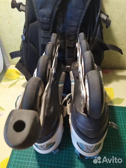 Коньки роликовые oxelo FIT 5 и рюкзак для роликов