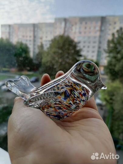 Птички интерьерные, яблоки, стекло