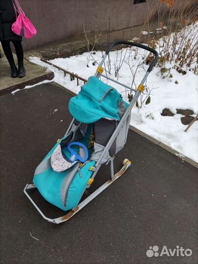 Детские санки коляска бу
