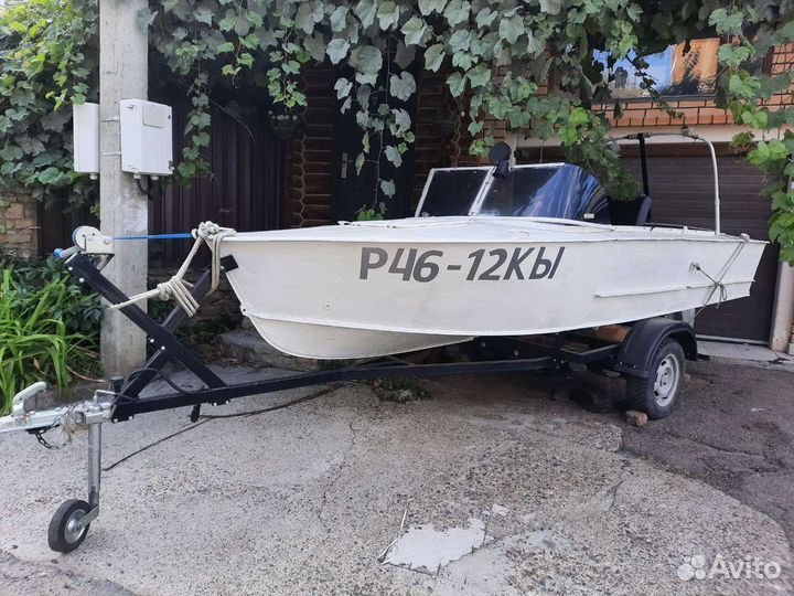 Лодка дюраль с прицепом