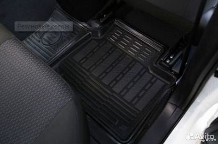Ковры в салон резиновые Ssang Yong Actyon 2011-Н.В